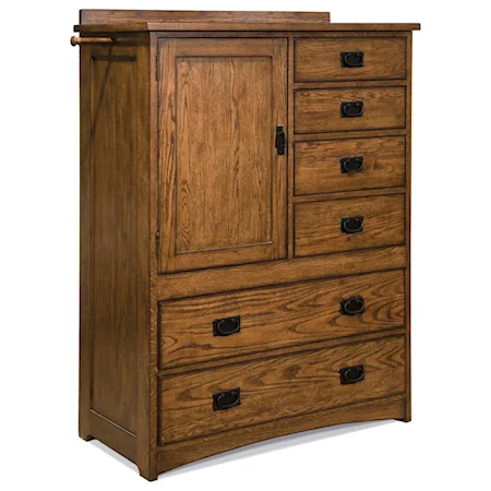 Mission Chest of Six Drawers with Door